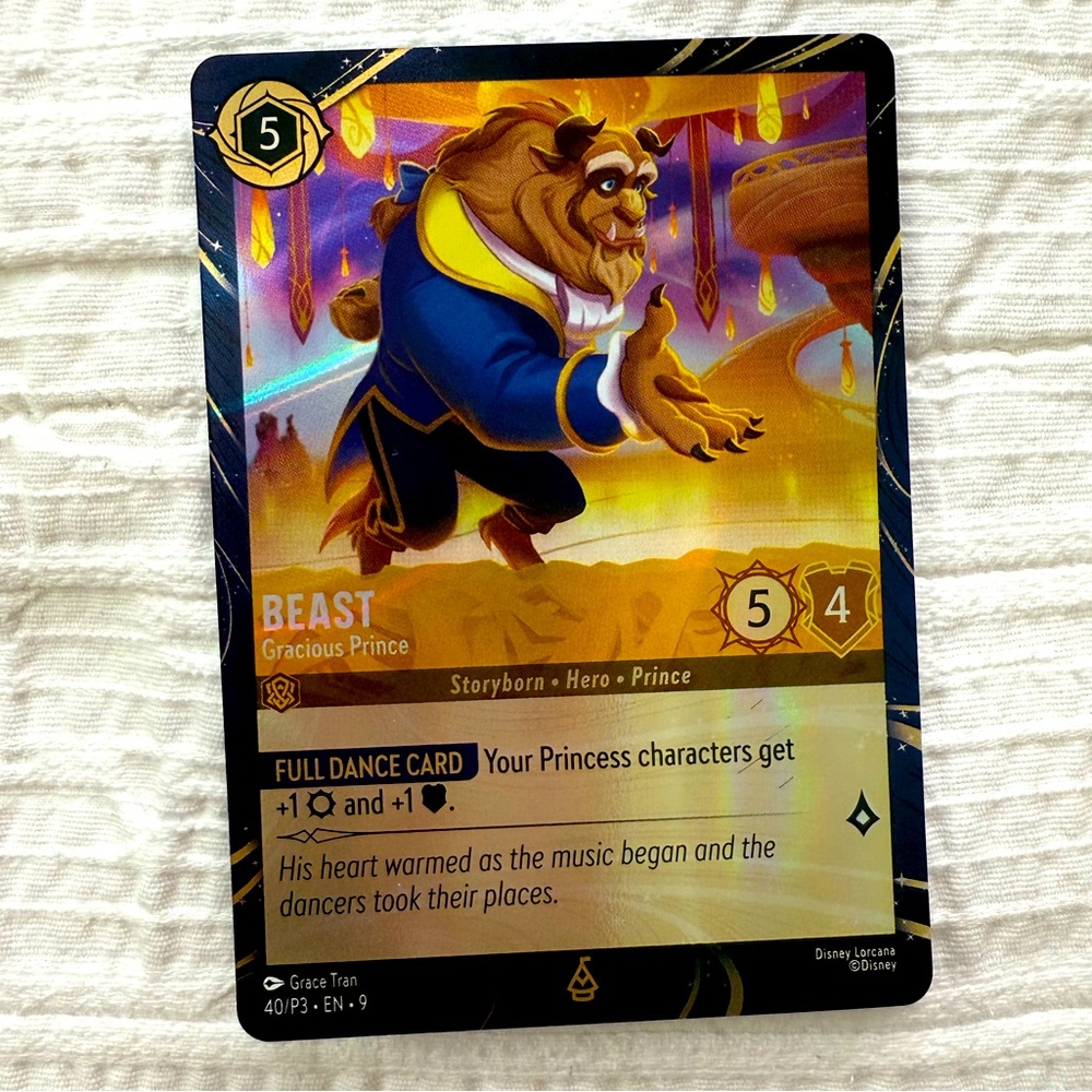 RARE Disney Lorcana BEAST DCA Exclusive Card